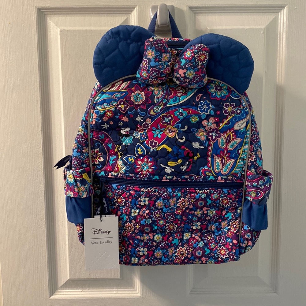 Vera Bradley Sensational Six Paisley Minnie Ears Backpack